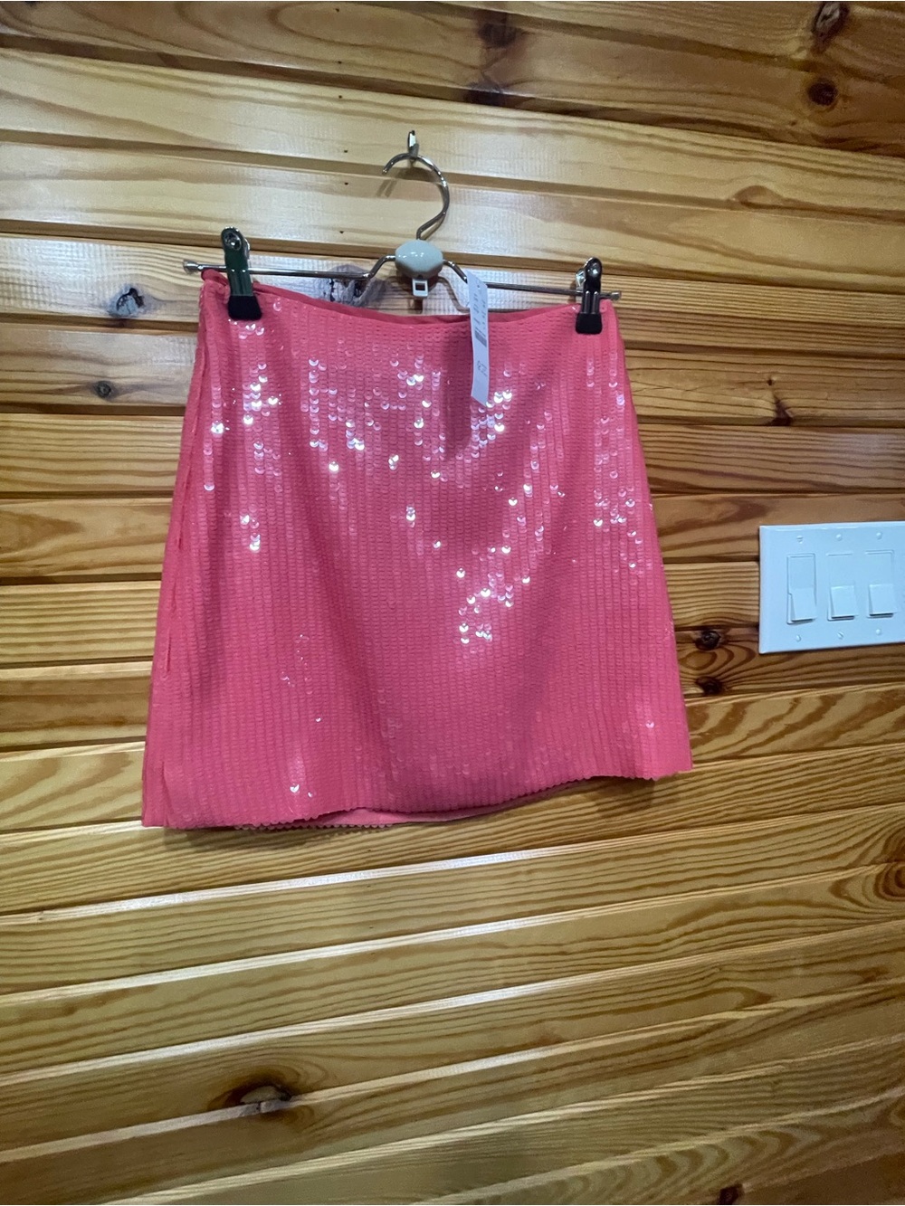 J. Crew Pink Sequin Wedding Guest skirt